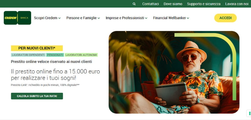 CREDEM Banca Prestito Online Link